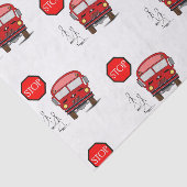 Mousseline Papier de tissu décoratif Bus (Détail)