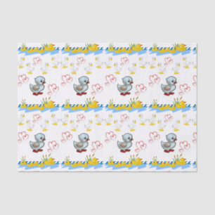 Mousseline Papier de tissu décoratif Canard