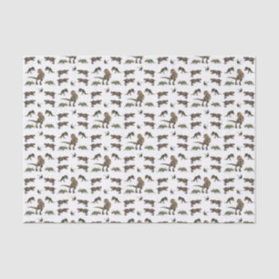 Mousseline Papier de tissu décoratif Dinosaur