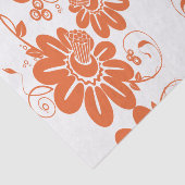 Mousseline Papier de tissu décoratif floral (Détail)