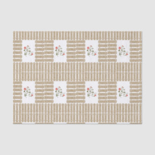 Mousseline Papier de tissu décoratif Floral