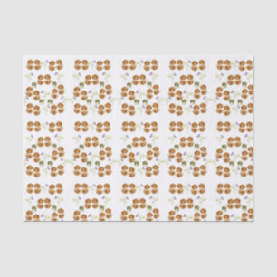 Mousseline Papier de tissu décoratif Floral