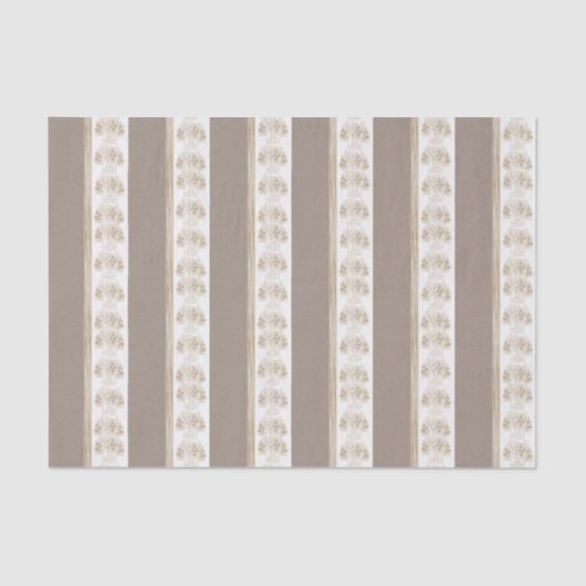 Mousseline Papier de tissu décoratif Floral (Recto)