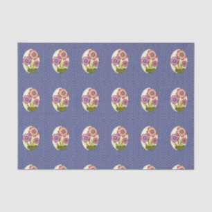 Mousseline Papier de tissu décoratif Floral
