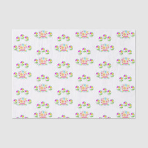 Mousseline Papier de tissu décoratif Floral