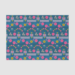 Mousseline Papier de tissu décoratif Floral