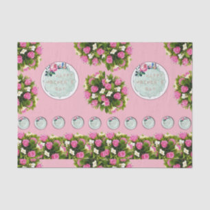 Mousseline Papier de tissu décoratif Floral