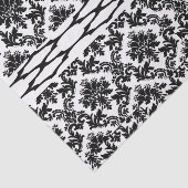 Mousseline Papier de tissu décoratif noir blanc (Détail)