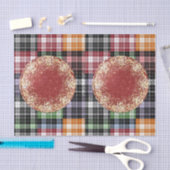 Mousseline Papier de tissu décoratif Plaid (Artisanat)