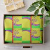 Mousseline Papier de tissu décoratif Singe (Cadeau)