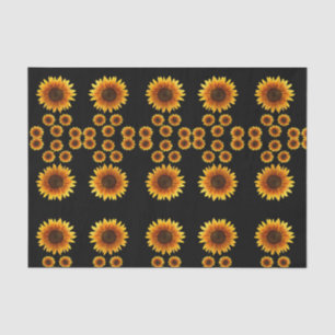 Mousseline Papier de tissu décoratif Tournesol