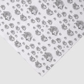 Mousseline Papier de tissu décoratif Wolf (Détail)