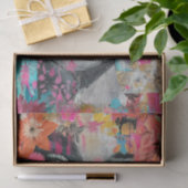 MOUSSELINE PAPIER DE TISSU DÉCOUPAGE DE LA FILLE FLEUVE BOHO (Cadeau)