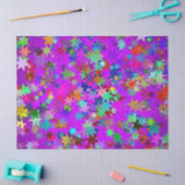 Mousseline papier de tissu d'étoiles psychédélique (Artisanat)