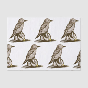 Mousseline Papier de tissu d'oiseaux pour découpage