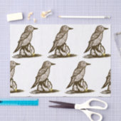 Mousseline Papier de tissu d'oiseaux pour découpage (Artisanat)