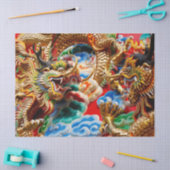 Mousseline papier de tissu du temple de dragon (Artisanat)