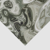 Mousseline papier de tissu en marbre vert foncé (Détail)