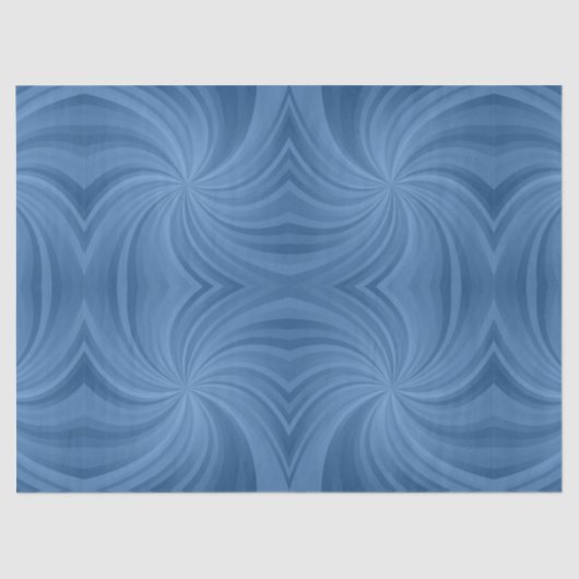 Mousseline papier de tissu en spirale bleue (Recto)