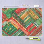 Mousseline papier de tissu fiesta patchwork (Artisanat)
