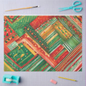 Mousseline papier de tissu fiesta patchwork (Artisanat)