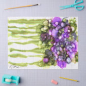 Mousseline papier de tissu floral vibrant (Artisanat)