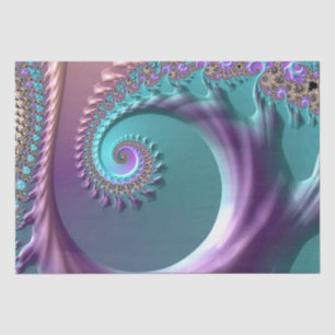 Mousseline papier de tissu fractal du ressort