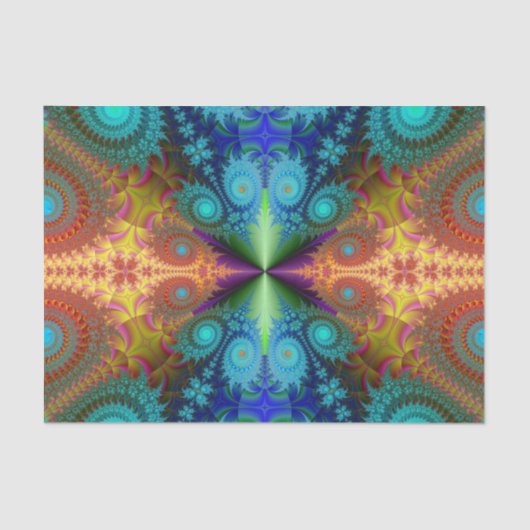 Mousseline papier de tissu fractal en spirale (Recto)