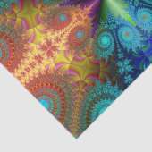 Mousseline papier de tissu fractal en spirale (Détail)