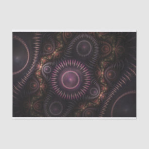 Mousseline papier de tissu fractal violet