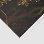 Mousseline papier de tissu ganesha doré (Détail)