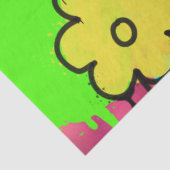 Mousseline Papier de tissu Graffiti (Détail)