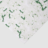 Mousseline Papier de tissu hydrangée blanc (Détail)