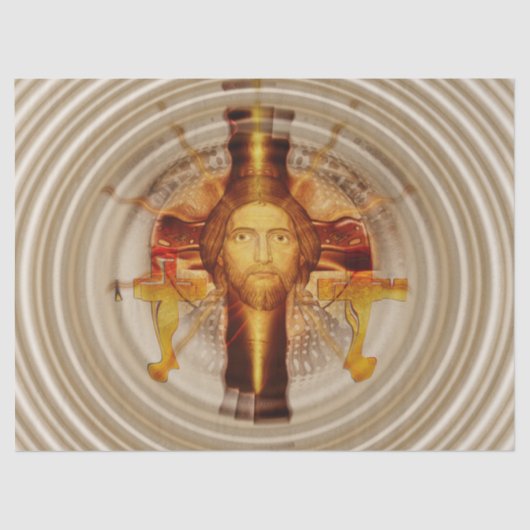 Mousseline papier de tissu jésus résurrection (Recto)