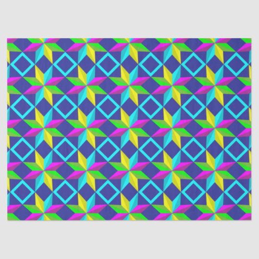 Mousseline papier de tissu néon (Recto)