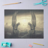 Mousseline papier de tissu nuage anges (Artisanat)