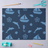 Mousseline papier de tissu océanique (Artisanat)