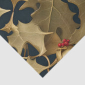 Mousseline papier de tissu or de noël (Détail)