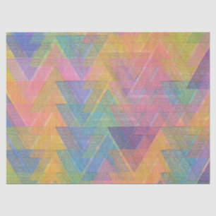 Mousseline papier de tissu pastel triangle tissé