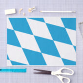 Mousseline Papier de tissu patriotique avec drapeau de Bavièr (Artisanat)