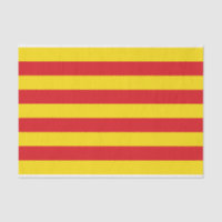 Papier de tissu patriotique avec drapeau de Catalo