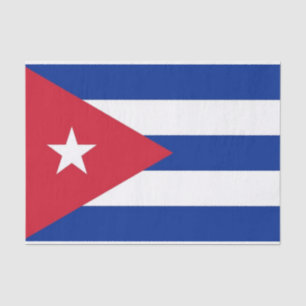 Mousseline Papier de tissu patriotique avec drapeau de Cuba