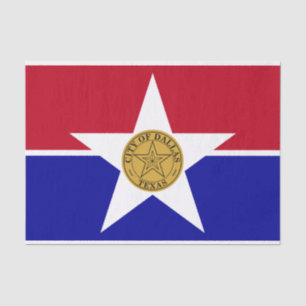Mousseline Papier de tissu patriotique avec drapeau de Dallas