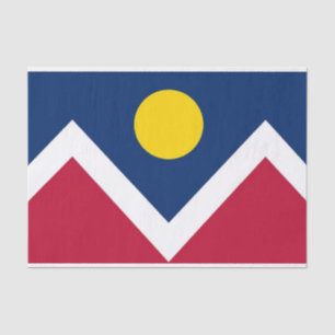 Mousseline Papier de tissu patriotique avec drapeau de Denver