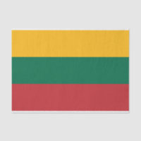 Papier de tissu patriotique avec drapeau de Lituan
