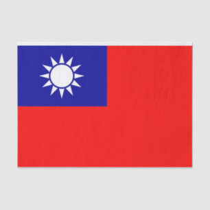 Mousseline Papier de tissu patriotique avec drapeau de Taiwan