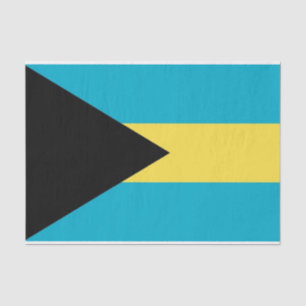 Mousseline Papier de tissu patriotique avec drapeau des Baham