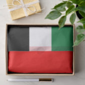 Mousseline Papier de tissu patriotique avec drapeau des EAU (Cadeau)