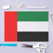 Mousseline Papier de tissu patriotique avec drapeau des EAU (Artisanat)