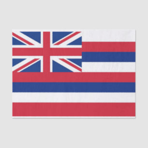Mousseline Papier de tissu patriotique avec drapeau d'Hawaï